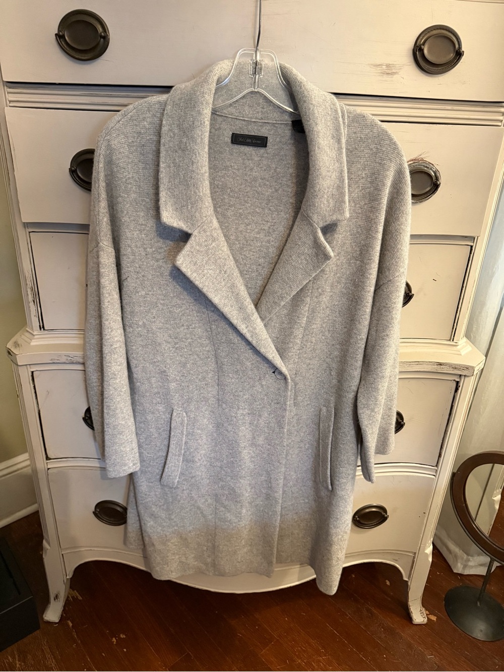 Saks Fifth Avenue Cashmere Car/Sweater Coat M